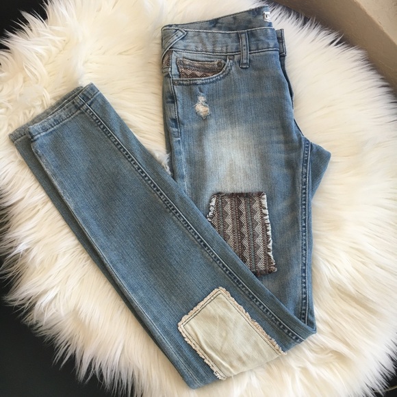 Free people Indigo Baja patch skinny jeans - Picture 4 of 10